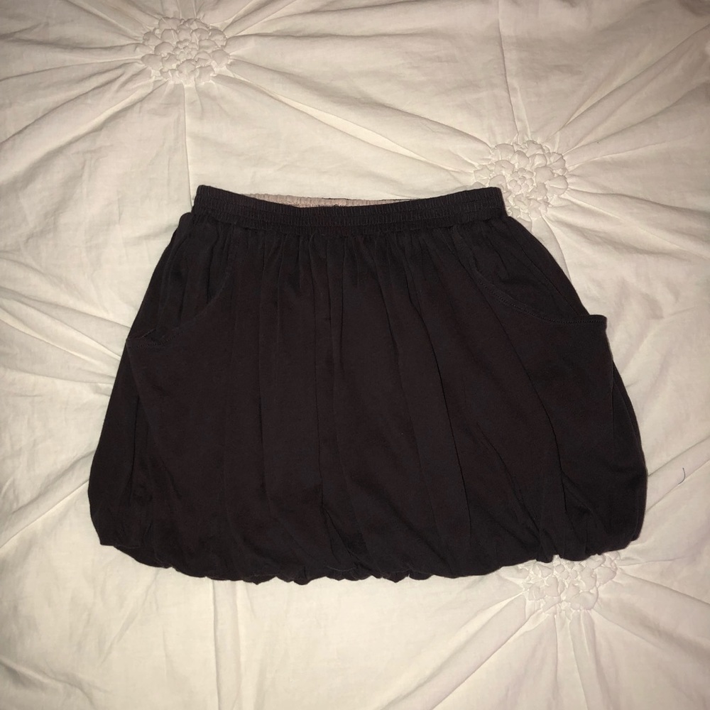 Crewcuts size 6/7 dark brown bubble skirt